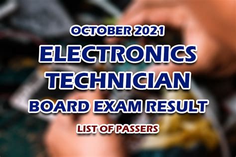 ectpl6|ECT RESULT: October 2021 Electronics Technician board exam list of p.